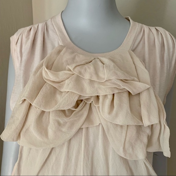 ROBERT RODRIGUEZ Blush Pink Knit Silk Top Size XS - Picture 3 of 16